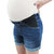 Maternity Shorts With Fray Stitched Down Hem And Under Belly