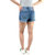 Medium Indigo Tummy Control High Rise Shorts With HI-Low Hem