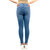 Medium Wash Distressed Skinny Jeans With Distressed Hem