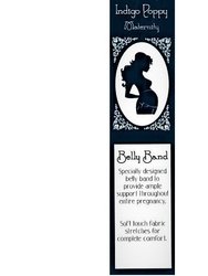 Rolled Black Maternity Denim Short with Belly Band-E52-1489IZ1