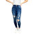 Tummy Control Destructed Rolled Cuff Skinny Jean