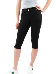 Twill Capris - Black