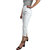 White Straight Leg Jeans With Embroidery Details - White