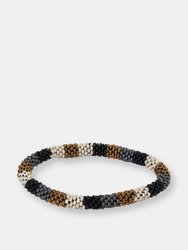 BLACK GOLD MULTI STRIPE SLIDE AND STACK BRACELET - Multi