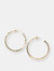 BRASS HOOP EARRINGS