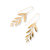 Brass Wisteria Drop Earrings - Gold