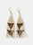GOLD IVORY SMALL DIAMOND EARRINGS - Gold ivory