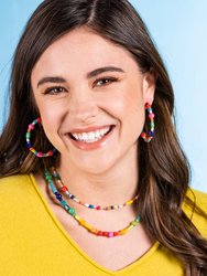 Rainbow Multi Mix Necklace With Extension