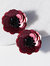 RUBY SINGLE FLOWER POST EARRINGS - Pink