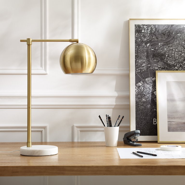 Aariz Table Lamp - Brass