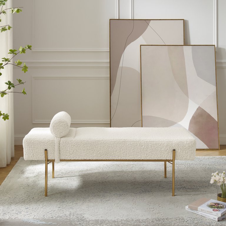 Amadeus Bench, Sherpa - Beige