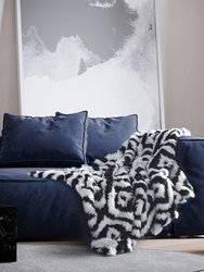 Ammar Knit Throw Blanket - Black