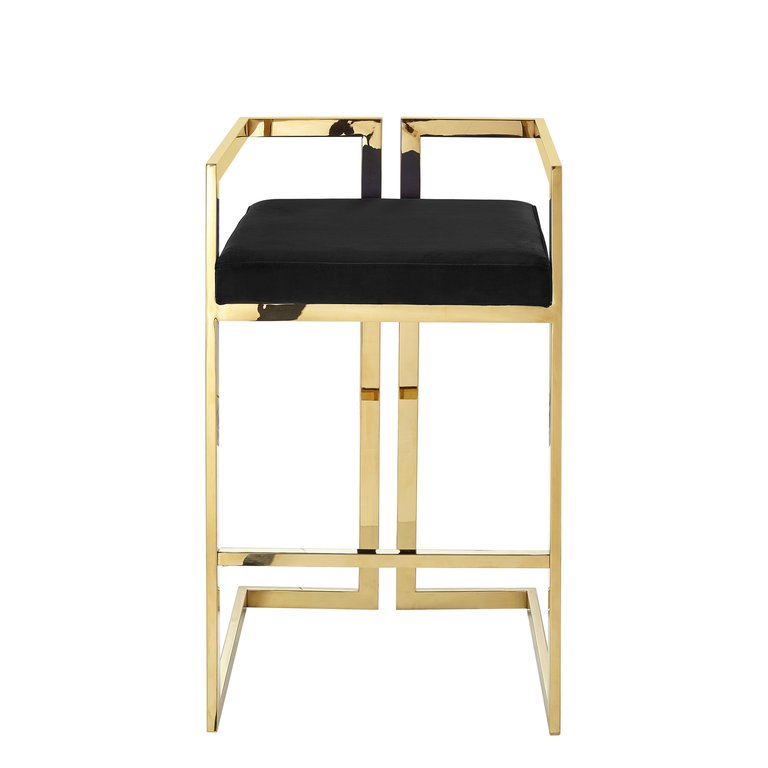 Ayah Bar Stool/Counter Stool, Velvet