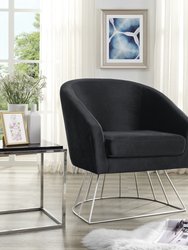 Beatriz Accent Chair - Black/Silver