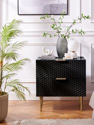 Bram Side Table - Black/Gold