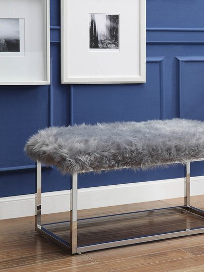Inspired Home Camilla Bench, Faux Fur product