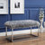 Camilla Bench, Faux Fur - Grey