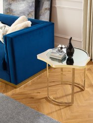 Caris End Table - Gold