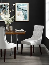 Dining Chair, Leather PU - White