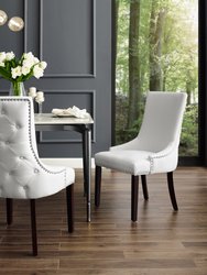 Dining Chair, Linen - White
