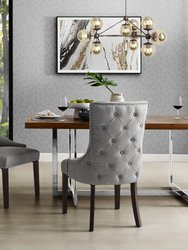 Dining Chair, Linen - Light Grey