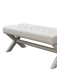 Jacqueline Velvet Button Tufted Bench