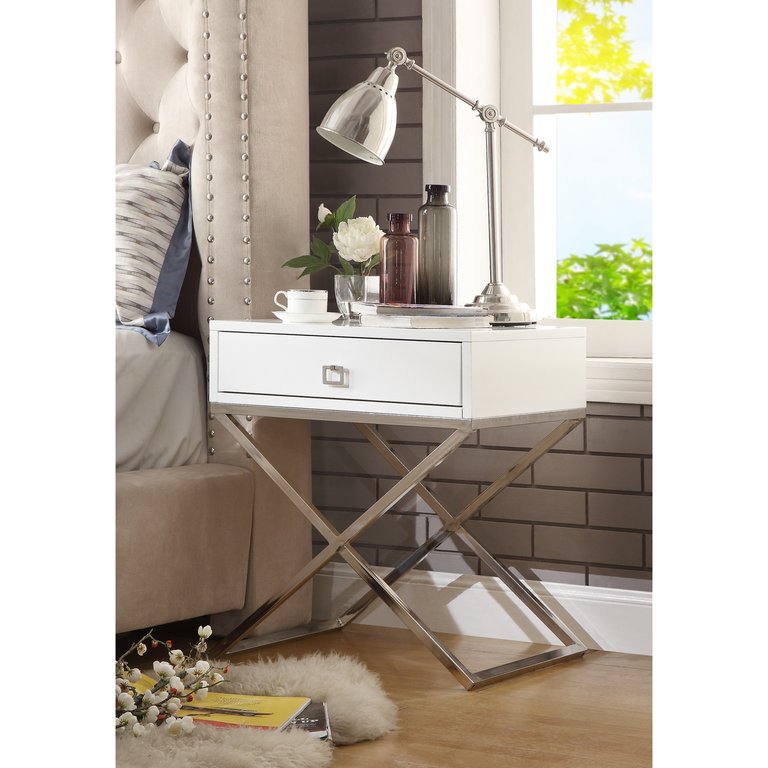 Jesse Side Table - White