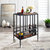 Kelsey Bar Cart - Black/Walnut