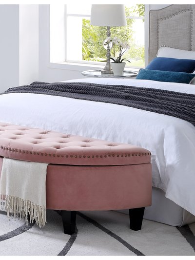 Inspired Home Leandra Storage Ottoman product