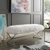 Liam Faux Fur Bench - Cream White