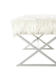 Liam Faux Fur Bench