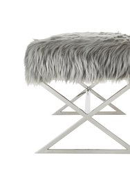 Liam Faux Fur Bench