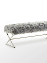 Liam Faux Fur Bench