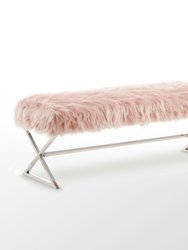 Liam Faux Fur Bench