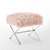 Liam Faux Fur Ottoman