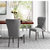 Linen Ring Handle Nailhead Dining Chair - Light Grey