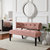 Livia Velvet Bench - Blush