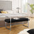 Madelyne Upholstered Bench - Black/Chrome Velvet