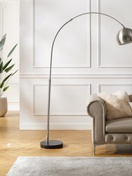 Maycie Floor Lamp - Stainless Steel