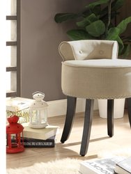 Odion Vanity Stool - Beige