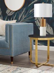 Oleena End Table - Black/Gold