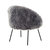 Pamela Accent Chair, Faux Fur