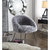 Pamela Accent Chair, Faux Fur - Grey