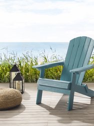 Rashawn Outdoor Adirondack Chair - Aqua