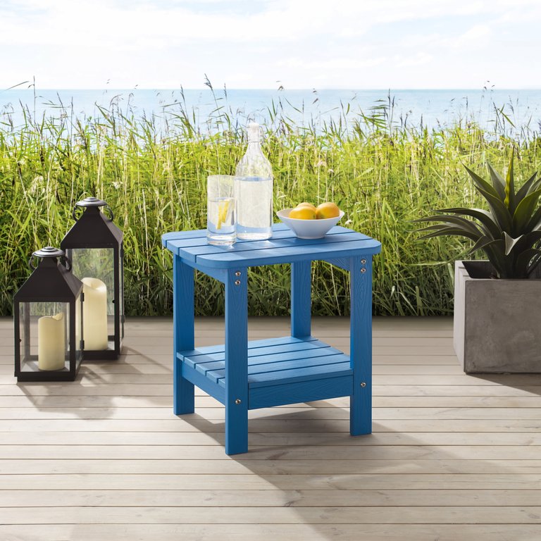 Raymundo Outdoor Side Table - Blue