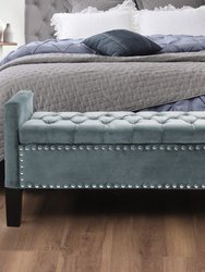 Scarlett Storage Bench - Slate Blue