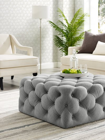 Inspired Home Vernon Linen Cocktail Ottoman product