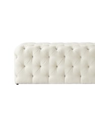 Walterly Linen Allover Tufted Bench