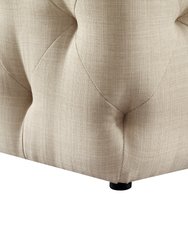 Walterly Linen Allover Tufted Bench