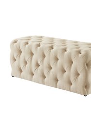 Walterly Linen Allover Tufted Bench